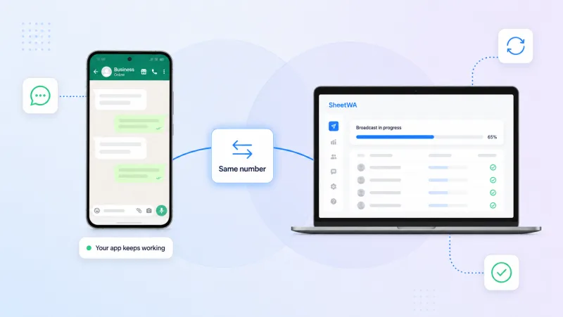 SheetWA Keep your WhatsApp Business app